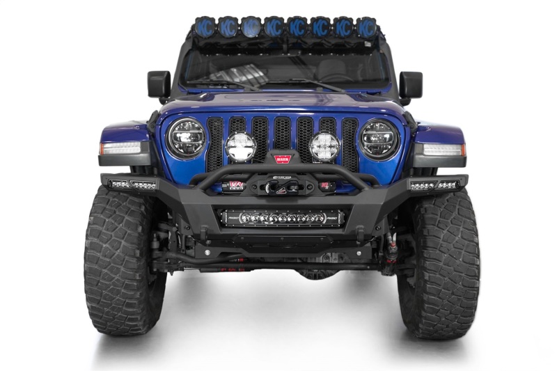 Jeep Gladiator JT Bumper - Rear - Addictive Desert Designs - Phantom Winch - Hammer Black - `18-`24